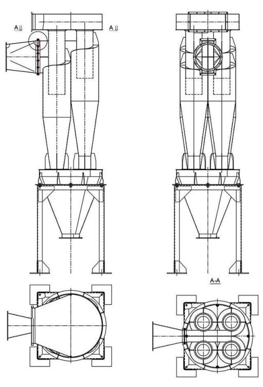 чертеж циклона У21-ББЦ в Рязани